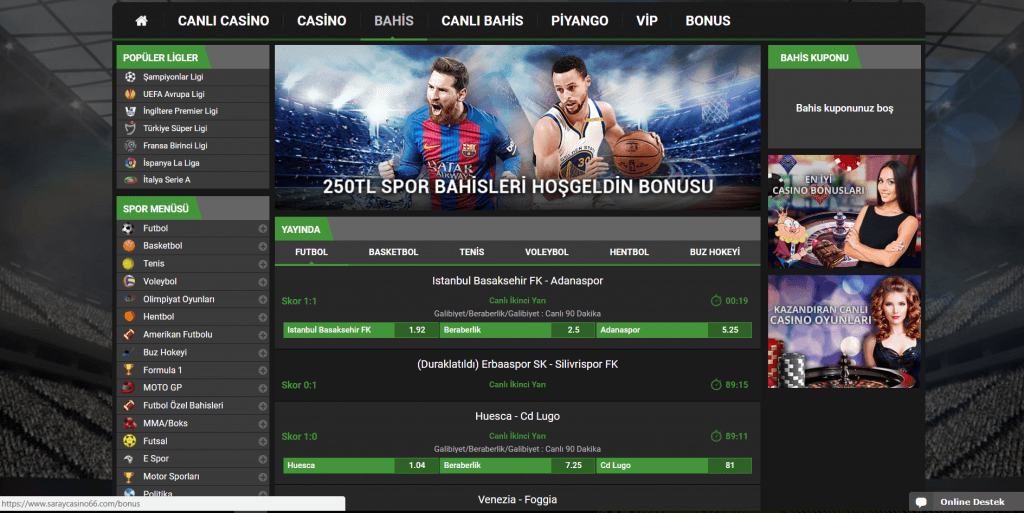 Saray Casino Bahis