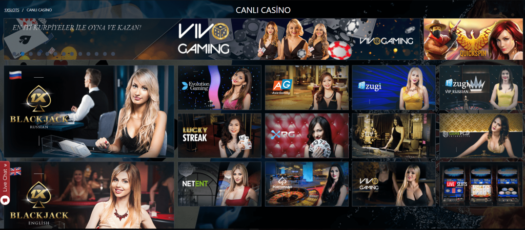 1xSlot Canlı Casino